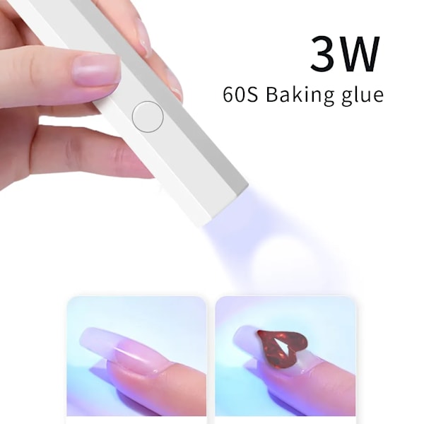 Snabbtorkande Nagel Fototerapi Maskin 3 UV LED 3W Gel Polish Nageltork Lampa Manikyrverktyg
