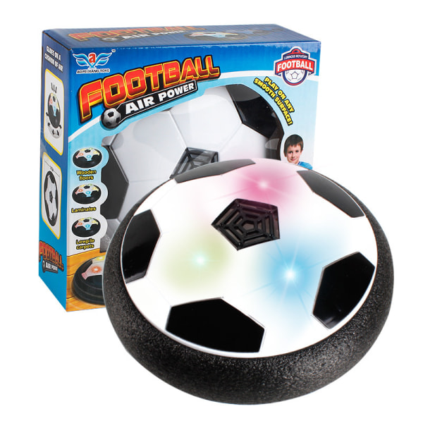 Hover-fotboll inomhus med LED-ljus ja musik Julklapp till barn Batterimodell - med ljus och musik