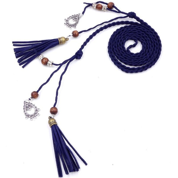 Women's Handwoven Belt Bow Wraparound Boho Decorative Waist Chain Corset Vintage Dress Belt