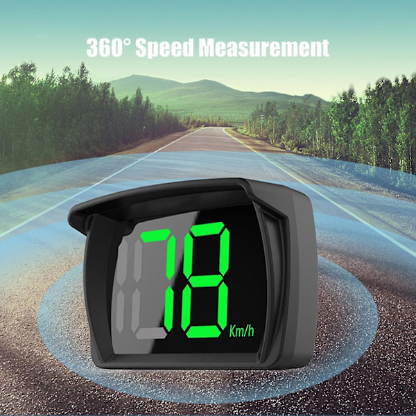 Digital GPS-hastighedsmåler Bil Universal HUD Head Up Display Med Hastighed Mph Til Alle Køretøjer