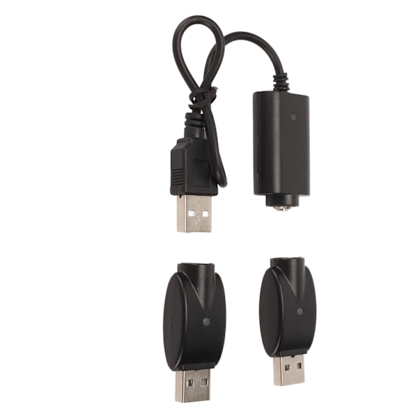 Smart USB-laddare för USB-adapter med LED-indikator Intelligent överladdningsskydd Svart