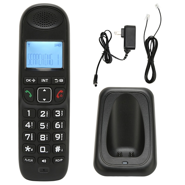 Langaton puhelin Caller ID Hands Free Digitaalinen langaton puhelin LCD-taustavalolla kotitoimistoon 100-240V
