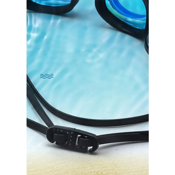 Svømmebriller, anti-dug svømmebriller UV-beskyttelse Ingen utætheder for voksne mænd, kvinder og børn