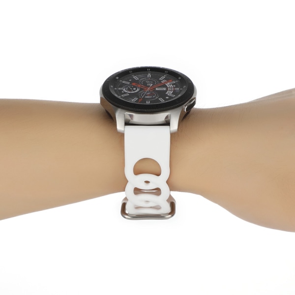 Kompatibel för Samsung Galaxy Watch 3 45 mm armband, 22 mm äkta läderarmband