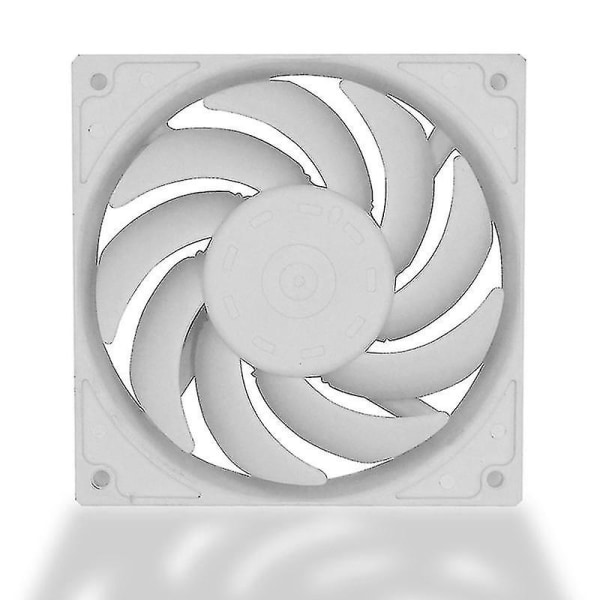 F120 Dator CPU Kylare Kylfläkt (vit)