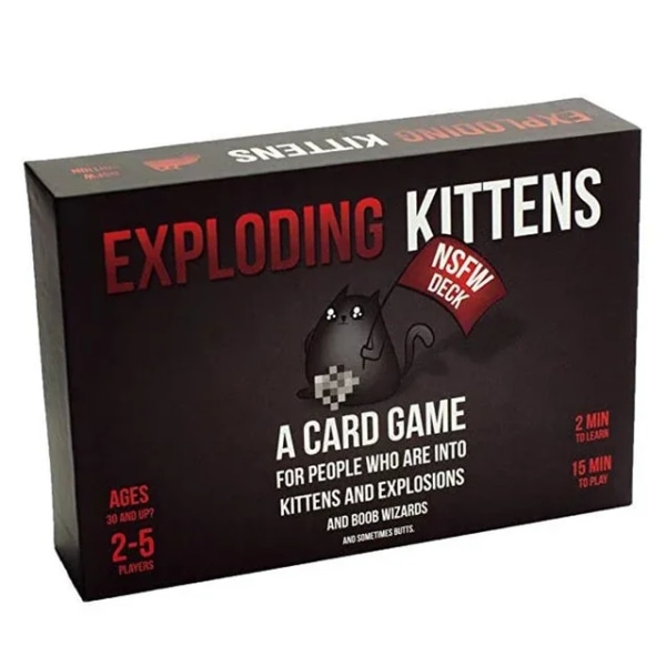 Exploding Kittens Kortspel Original Edition NSFW Party Streaking Kittens Imploding Kittens Expansion Barking Kittens Bears vs B Black