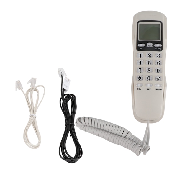 KX T888CID Caller ID Display Home Office Telephone ( Telephone Line with Random Color)(White )