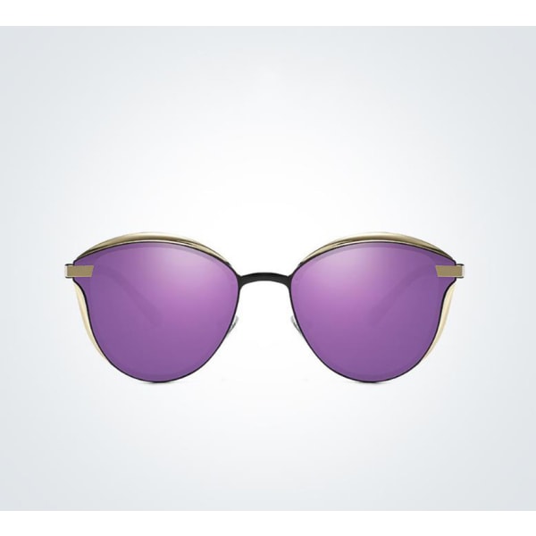 Kvinnors Anti Blue Light glasögon - Lila mode metall glasögonbåge Cat Eye Pink
