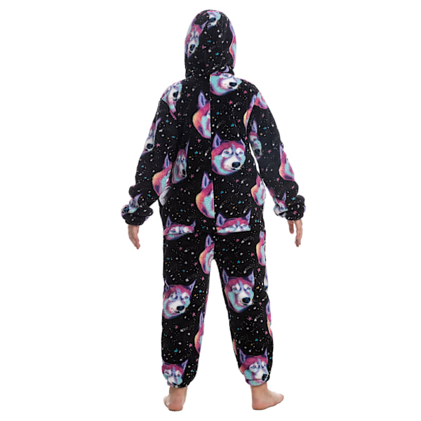 Barn Onesie Pyjamas Sött Mönster Tryck Dragkedja Unisex Huva Fluffig för Vinter Höst Typ 1