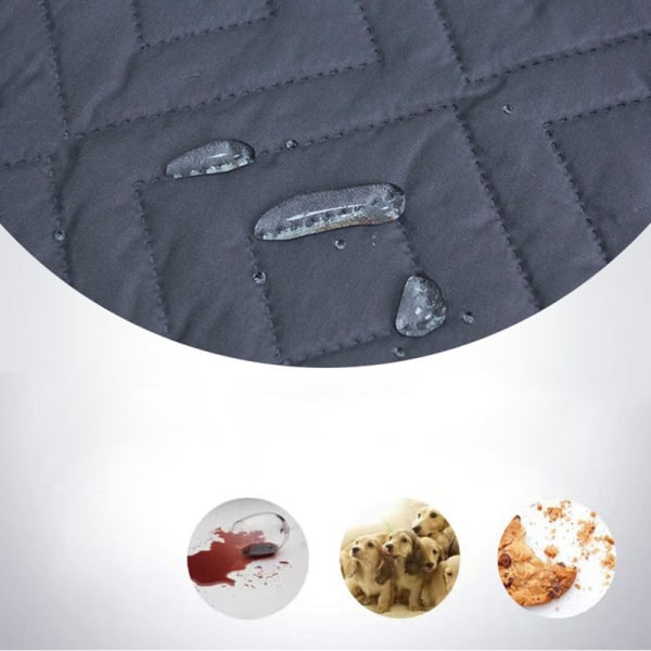 Vattentätt och halkfritt soffskydd med elastiska band Tvättbart soffskydd Gråbrun Recliner XL Sofa Cover