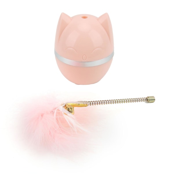 Interactive Cat Toy -  with Bell for Indoor Cats and Kittens (Pink)