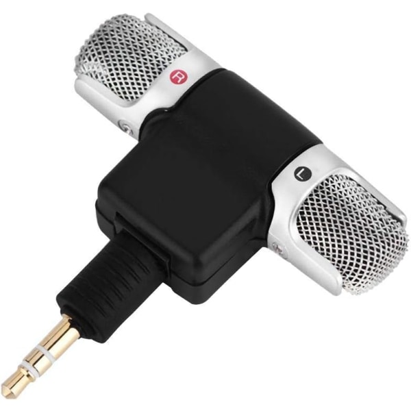 Stereo Condenser Microphone Mini Studio Broadcasting Recording Microphone with 3.5mm Gold Jack Plug