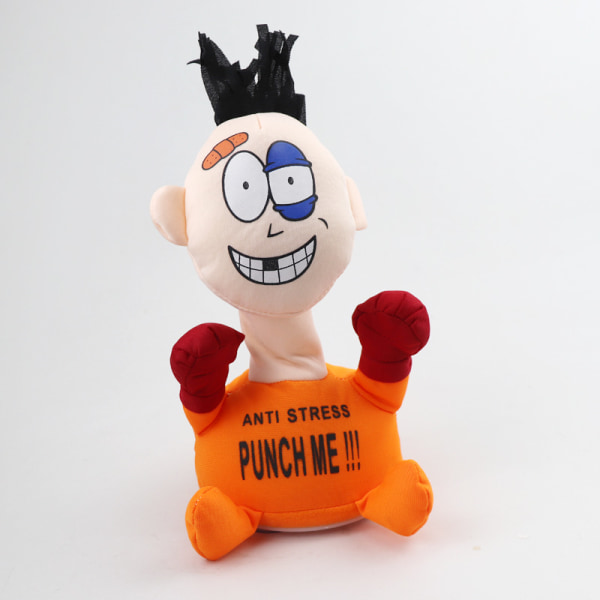 Punch Me Screaming Doll, Stress Relief Toys til voksne og barn Orange
