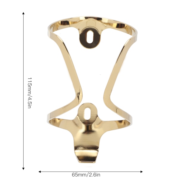 Plating Gradient Color Aluminiumlegering Cykeldryck Vattenflaskhållare Hållare CykelburGolden B