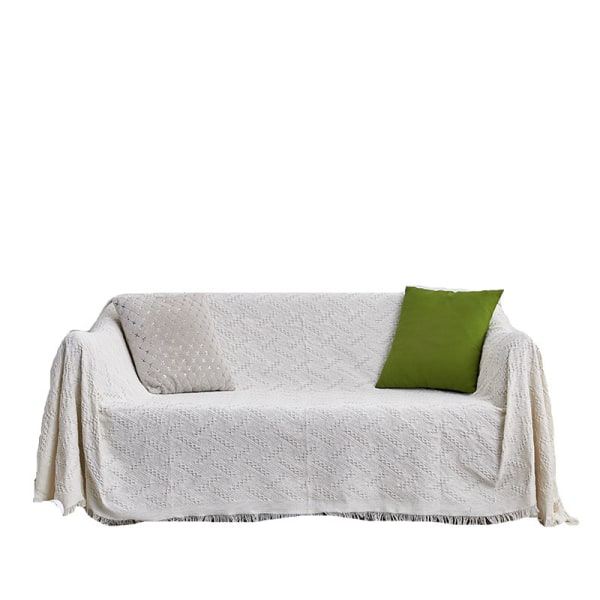 Enkelt overkast antracitgrå, bomuld, sofkast 130*180cm