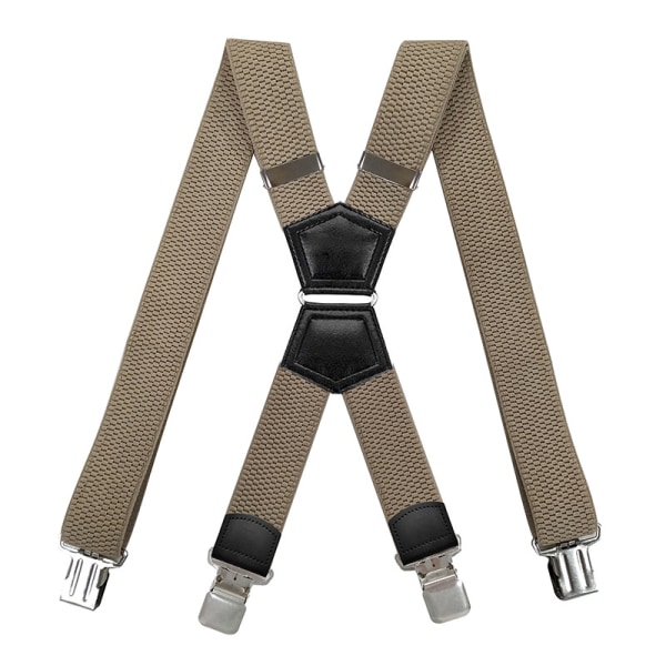 Men's sling, 3.8cm, straight clip, adjustable, XY back, 4 metal clips