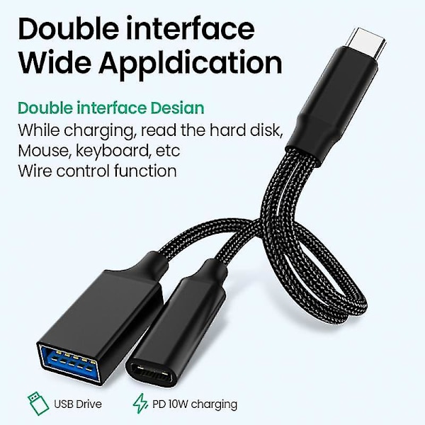 2024, Firewire IEEE 1394 6-polet Hun F til USB Han M Kabeladapter Konverter Stik