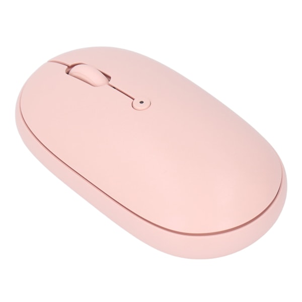 Genopladelig Bluetooth-mus - Lydløs mus med 1600 DPI - Ergonomisk design - Computermus til mobiltelefon, tablet - Universal - Pink