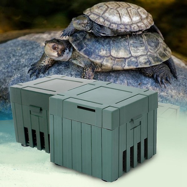 Justerbar vannstrøm skilpadde tank akvariefilter med minipumpe - firkantet (CN-plugg 250V)