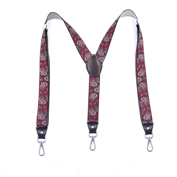 Men's suspender, super strong, 3.5cm wide, with rotating hook and elastic strap, used for jeans