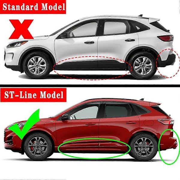 Stänkskydd Fram & Bak för 2020-2024 Ford Kuga ST-Line MK3 - WELLNGS