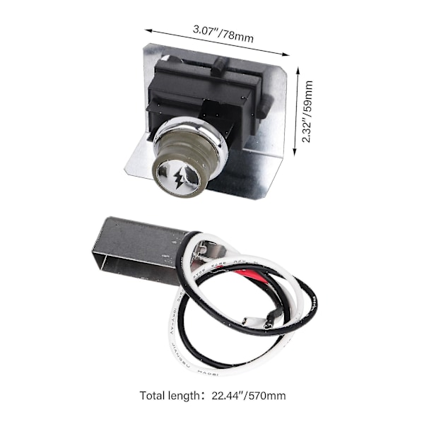 Elektronisk grilltennermodul og monteringssett erstatning for Weber Spirit E-310