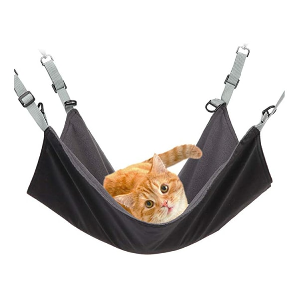 Small Pet Cage Hammock, Guinea Pig Cage Accessories, Warm Double Layer Hammock for Cats, Ferrets, Squirrels, Hamsters, Rats