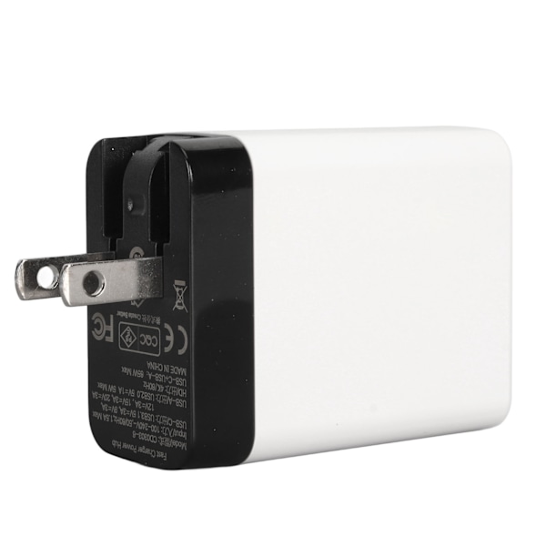 Portabel dockningsladdare adapter 3 i 1 snabbladdning HD Multimedia Interface PD 65W USB C laddare för Switch OLED 100‑240V svart vit EU-kontakt