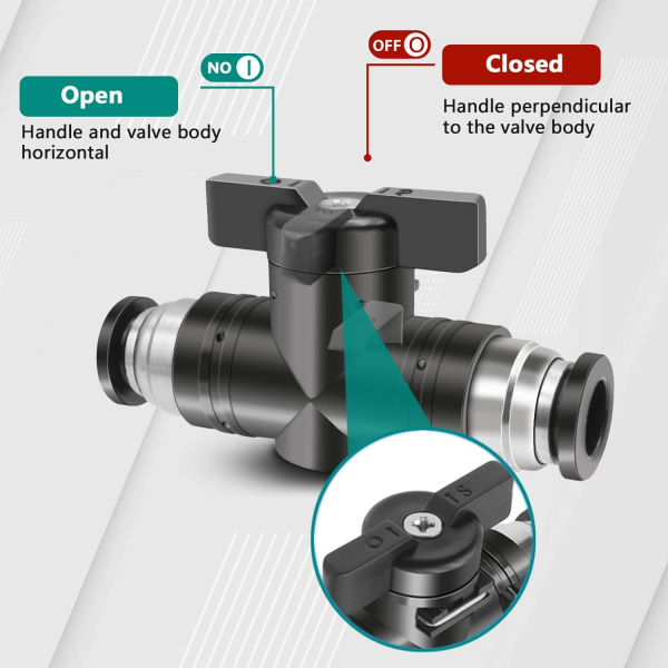 Pneumatisk kontakt pneumatisk manuel ventil kan styre åbning og lukning af væskesnabkoblinger Adapter Switch (10 mm)