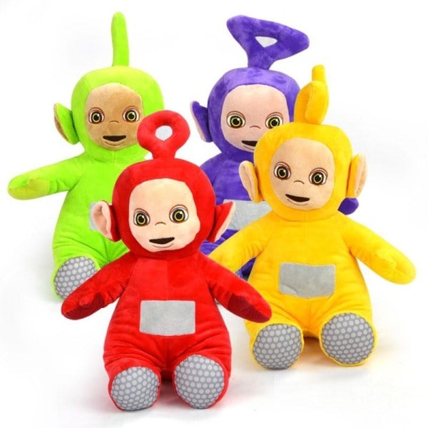4-pakning Teletubbies kosedyr plysj myk leke 23cm flerfarget