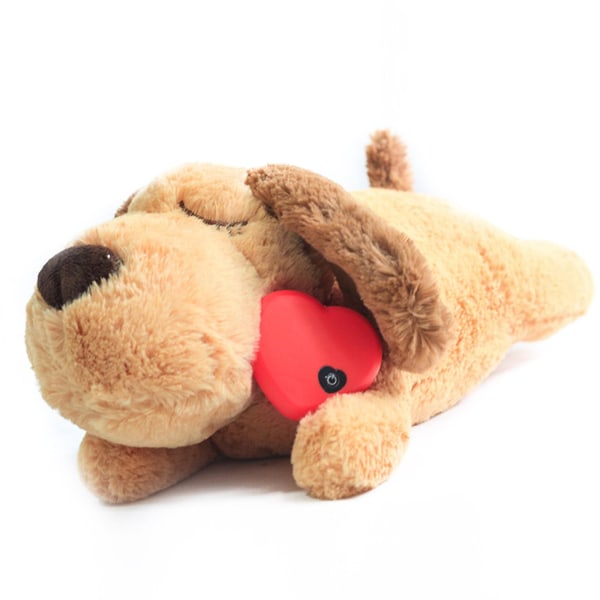 Puppy Toy with Heartbeat Puppies Separation Anxiety Dog Toy Soft Plush Sleeping Buddy Behavioral Aid