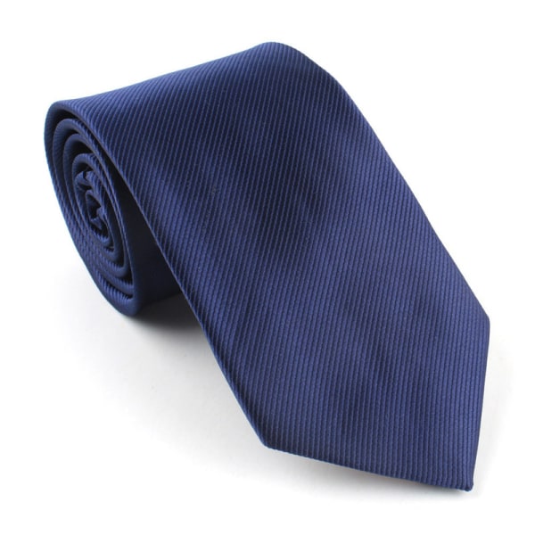 Herre slips ensfarvet i ensfarver 8cm Blue