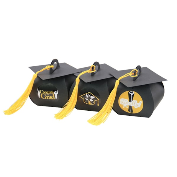 Graduation Candy Box Cute Celebration Treat Chocolate Doctoral Cap Shape Box For Graduation Party