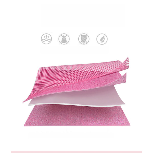 Vattentät skolväska för barn Tecknad 3D Unicorn bokväska rosaröd färg större storlek