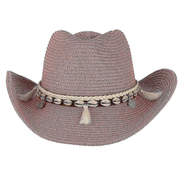 Cowboy Hat, Halm Hat, Dame Solhat, Sommer Strand Hat, Western Hat, Panama Hat