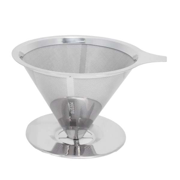 Stainless Steel Brew Drip Coffee Filter Funnel Cup Dripper Coffee Machine Accessories