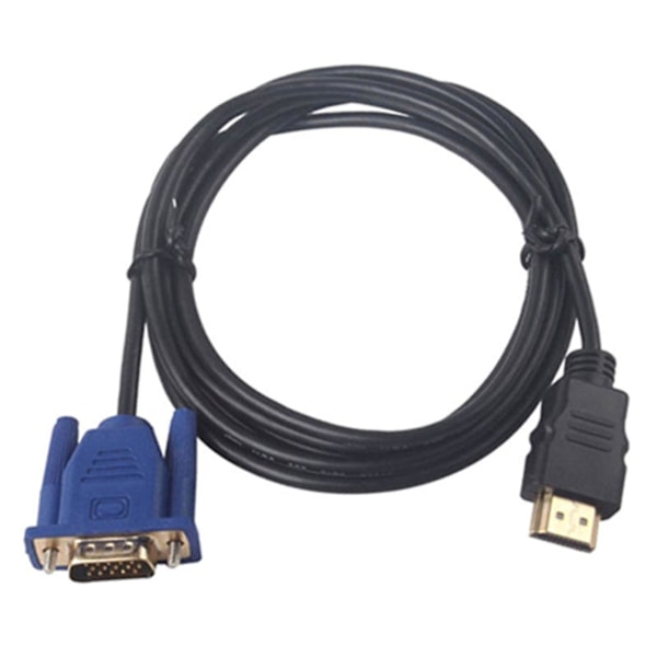 1.8/3/5/10m 1080p Hdmi To Vga 15pin Male Cable Adapter Lead For Hdtv Hd Lcd