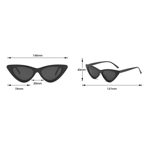 Dam solglasögon for män oregelbunden båge i metal
