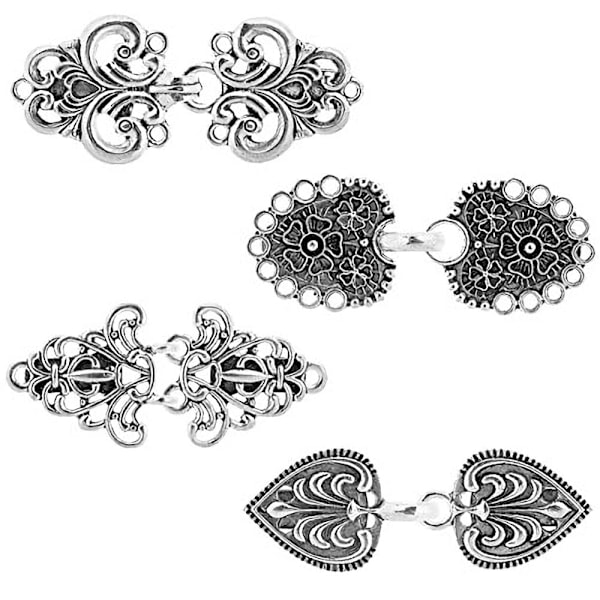 4-pack Kofta Clips - Metall Tröja Clips - Kläder Brosch - Sjal Spänne-AD10--O-
