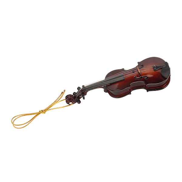 Miniatyr fiolin hengende ornament harpiks miljøvennlig vakker bærbar mini musikkinstrument dekor for gaver