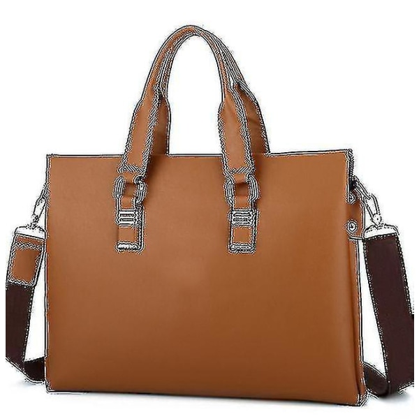 Men#39;s Handbag Business Leather Shoulder Computer Bag Men#39;s Briefcase Colour Default | Fruugo Nz