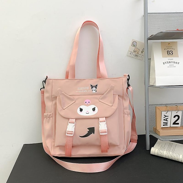 Sanrio Kuromi Kawaii Skuldertaske Cinnamoroll Tegneserie Håndtaske Rejsetaske Crossbody Taske Fashion Oxford Stof Taske Computer Taske