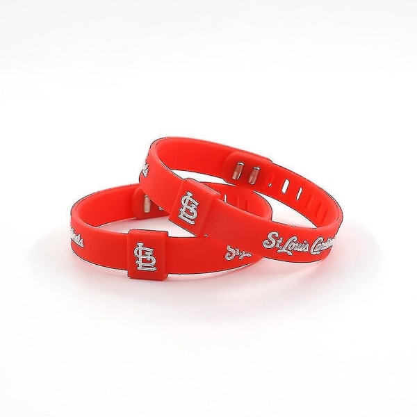 2pcs Baseball Silicone Bracelet Adjustable Sports Baseball Wrist Strap New York Yankies