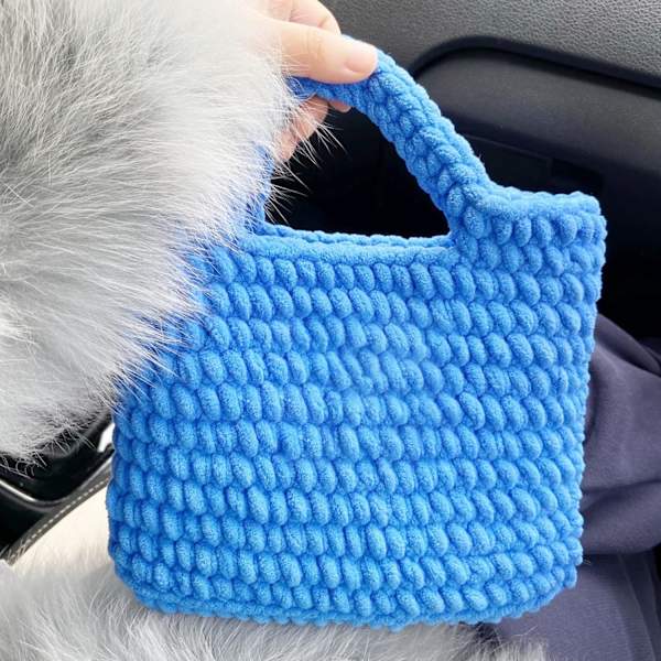 Stickgarn 4x Stickgarn för Virkning, Mjukt Chunky Garn för Garnprojekt sky blue