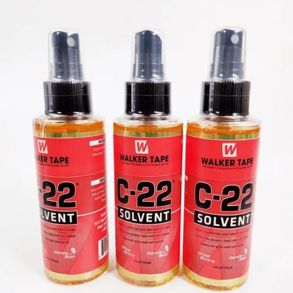 Walker Tape 4FL.OZ (118ml) C-22 Hårfjerningsmiddel for tape, hårforlengelser/Toupee/Sterk dobbeltsidig tape 3 bottles