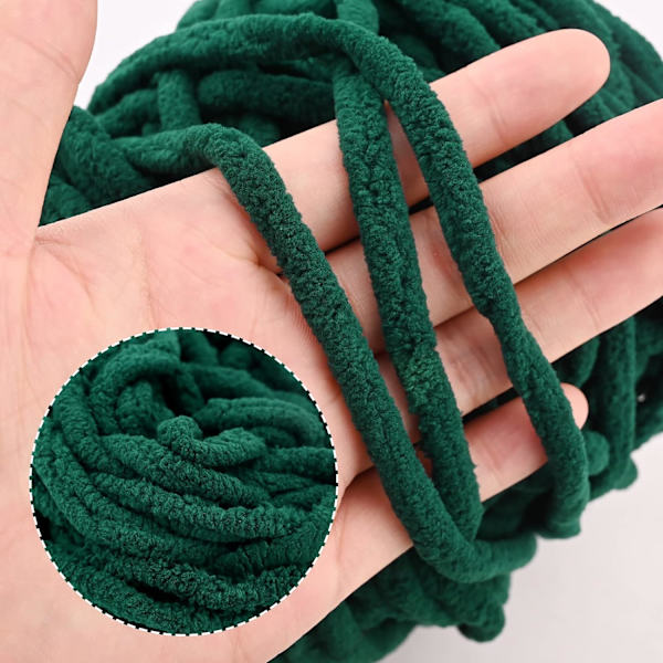 Stickgarn 4x Stickgarn för Virkning, Mjukt Chunky Garn för Garnprojekt dark green