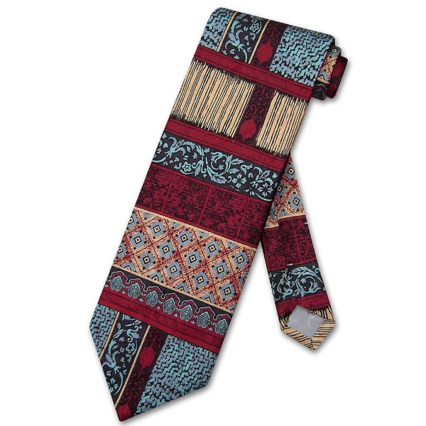 SILK NeckTie Made in ITALY Geometric Design Men's Neck Tie #3106-4