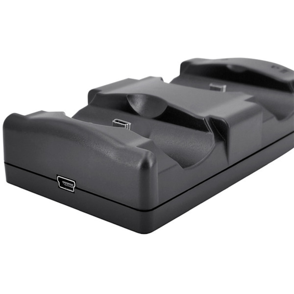 Laddstation för Playstation 3-handkontroller, 2 i 1 laddstation med LED-indikator, kompatibel med Playstation PS3/MOVE-handkontroller