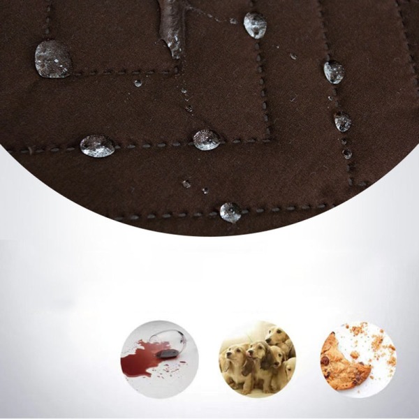 Vattentätt och halkfritt soffskydd med elastiska bändi Tvättbart soffskydd Brun Recliner XL Sofa Cover