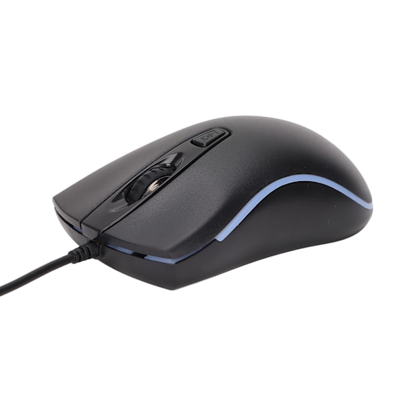 Gaming mus RGB lyseffekt ergonomisk maksimal 1600DPI stabil kontrol plug and play kablet mus